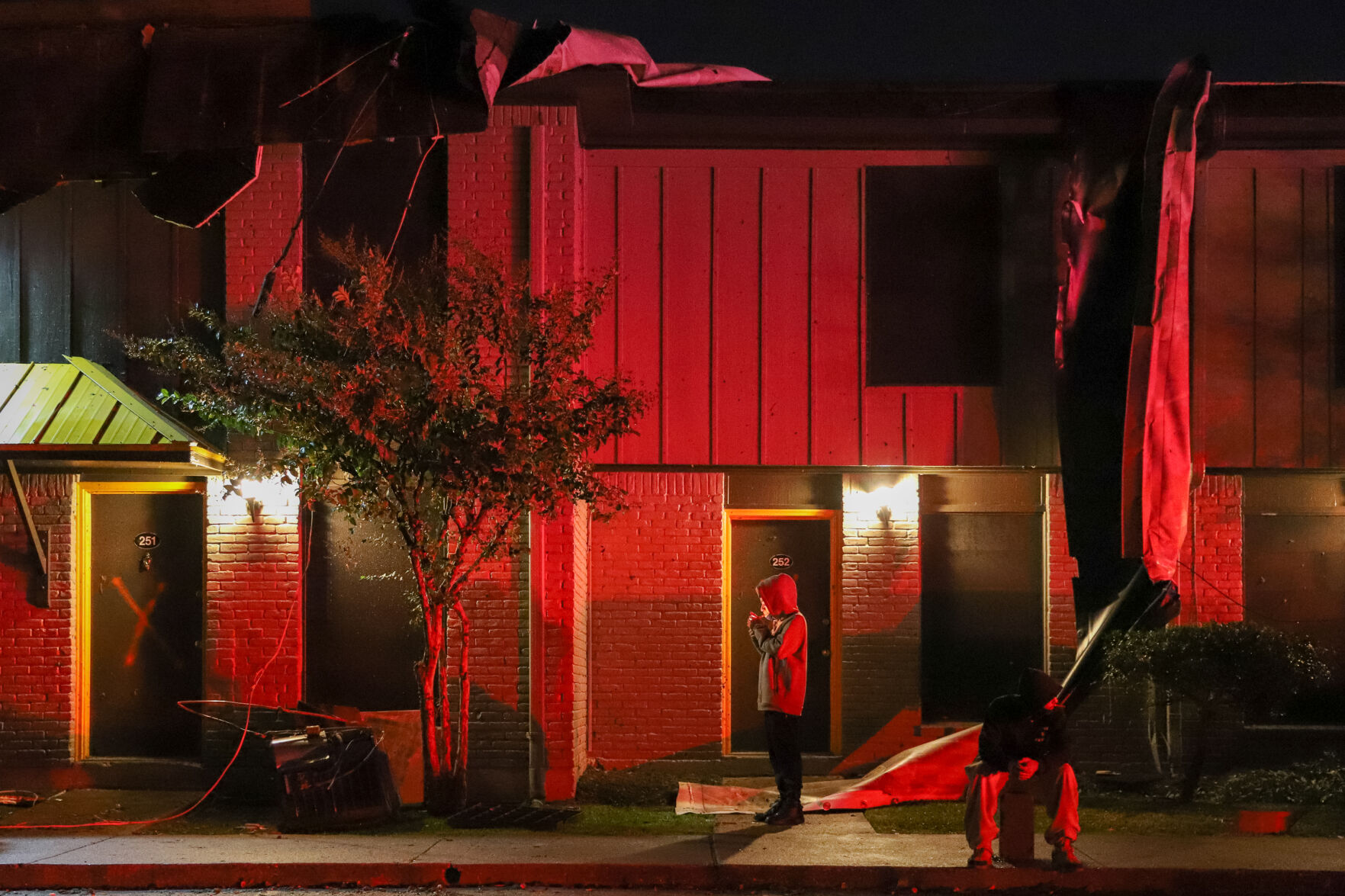 Photos: EF2 tornado in Arlington leaves roof damage, collapsed buildings in its wake